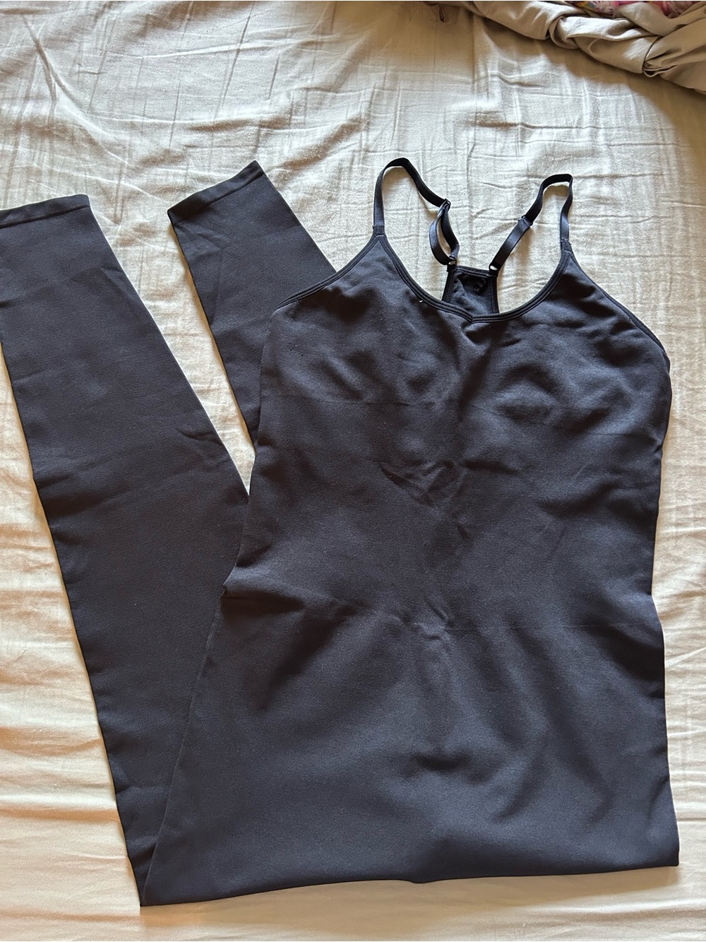 PINK Victoria's Secret Black Fitted Romper